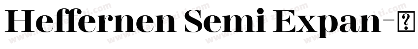 Heffernen Semi Expan字体转换